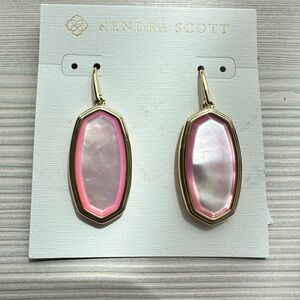 👑👑 Kendra Scott Pink and Gold - Brand New Earrings